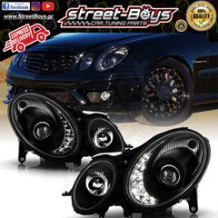ΜΠΡΟΣΤΑ ΦΑΝΑΡΙΑ ΜΑΥΡΑ DAYLIGHT MERCEDES BENZ W211 (2002-2006) | Street Boys - Car Tuning Shop |