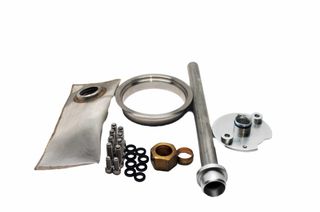 Fuelab 18-8 Stainless Weldable Flange In Tank Power Module Installation Kit Fabricator Series Includes Adjustable Pickup with Filter