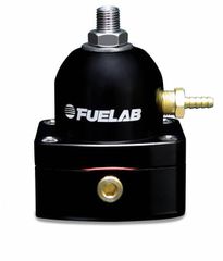 Fuelab Universal EFI Electronic Fuel Injection Adjustable Mini Fuel Pressure Regulator In-Line 25-90 psi 1 -6AN Inlet 1 -6AN Return