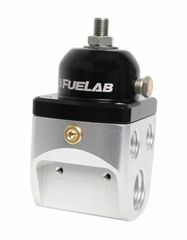 Fuelab Universal CARB Adjustable Fuel Pressure Regulator 4 Port Blocking Style 2-4 psi (2) -10AN Inlet (4) -6AN Outlets