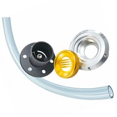 Fuelab Remote Fuel Filler Kit w/ Cap; Hose Included 3-feet