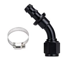 Racedom AN Female to Push-On Hose End 45 Degree Adapter