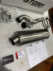 (Τιμη 268€)(Στελνω με Αντικαταβολη) (STORM BY MIVV) Για TRANSALP 700 2008-2013  (ΑΜΕΣΑ ΔΙΑΘΕΣΙΜΗ) Είναι όλα τα εξαρτήματα στο σετ και σιγαστήρα.!