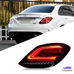 Mercedes C CLASS W205 2015-2018 MATRIX LED ΠΙΣΩ ΦΩΤΑ ***SMOKED RED***