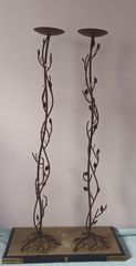2 μεγάλοι χάλκινοι κηροστάτες