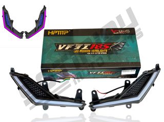 ΦΛΑΣ SYM VF185 LED RGB ΜΕ BLUETOOTH ΜΕ ΜΠΛΕ ΚΥΨΕΛΕΣ