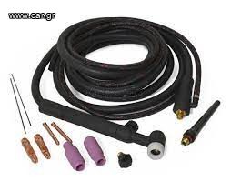 Σετ Λαβίδα TIG με παρελκόμενα 17V 140A 4mt V.GAS AWELCO (96000)