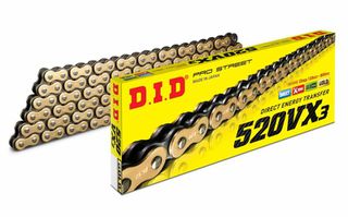 Κωδ.323198 D.I.D. αλυσίδα κίνησης VX 4525516319607 χρυσό-άβαφο 520 VX3 x 98 Τεμάχιο τηλ.215-215-8211