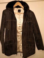 Τζάκετ Δέρμα Suede Γυναικείο Fabiani No 40