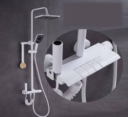 Ντουζιέρα Piano, Στήλη Ντουζ με μπαταρία Ρυθμιζόμενη Λευκή