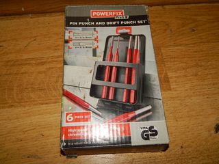 ΣΕΤ ΠΟΝΤΕΣ pin punch AND drift punch set POWERFIX 6PCS