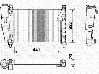 Ψυγείο, ψύξη κινητήρα MAGNETI MARELLI 350213131000