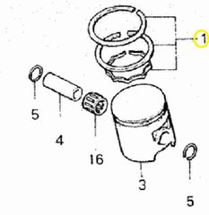Ελατήρια Πιστονιού Std Honda NSR.125 130A1KR1761