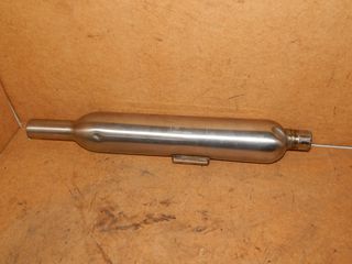 ΤΕΛΙΚΟ ΕΞΑΤΜΙΣΗΣ ΔΕΞΙ Triumph bonneville t100 2022 Genuine R/H Exhaust Silencer Short Brushed T2204524