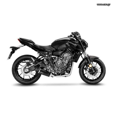 Leovince Εξάτμιση Ολόσωμη Lv One Evo Black S.Steel/Carbon End Yamaha MT 07 2021 - 2024 Με Καταλύτη