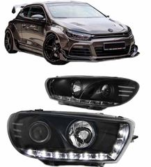 ΦΑΝΑΡΙΑ ΕΜΠΡΟΣ LED DRL Headlights Vw Scirocco 08-14 DRL