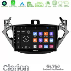 Clarion GL700 Lite Series 8Core Android11 2+32GB Opel Corsa E/Adam Navigation Multimedia Tablet 9" Με Carplay & Android Auto