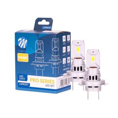 ΛΑΜΠΕΣ H7 12V 2x 21W max6.000K 4600lm PRO SMART SERIES LED M-TECH - 2 τεμ.