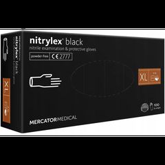 ΓΑΝΤΙΑ ΝΙΤΡΙΛΙΟΥ MERCATOR NITRYLEX BASIC ΣΕ ΜΑΥΡΟ ΧΡΩΜΑ ΧLARGE (ΧL)  AMIO - 100 Τεμ.