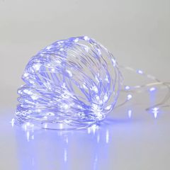 50 MICROLED ΣΥΡΜΑ ΜΠΑΤΑΡΙΑΣ ΑΣΗΜΙ ΜΠΛΕ ΣΤΑΘΕΡΟ 2.5ΜΕΤΡΑ
