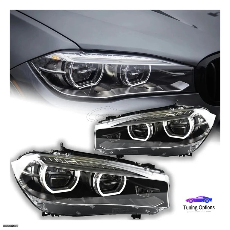 BMW X5 F15 X6 F16 FULL LED ΜΠΡΟΣΤΑ ΦΩΤΑ