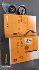 σετ χρονισμου ΟΕΜ , Continental , κομπλε με υμαντα , ενα τρελο ρουλεμαν, ενα τεντωτηρα ,με κωδικο CT976K1 , KD45540,KD455.40, 530064010, KTB460, VKMA06020