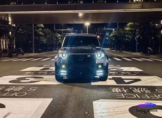 LAND ROVER DEFENDER MATRIX LED ΜΠΡΟΣΤΑ ΦΩΤΑ