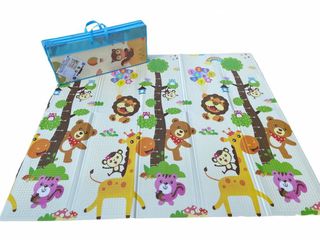 Playmat Παιδικο Χαλί Υψομετρητης,Αναστημόμετρα Καμηλοπάρδαλη - Δασος.194cmX156cm 1cm