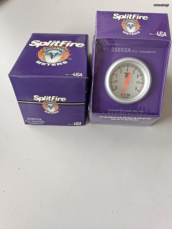 ΣΤΡΟΦΟΜΕΤΡΟ SPLITFIRE USA 8000rpm ΦΩΤΙΖΟΜΕΝΟ 60mm