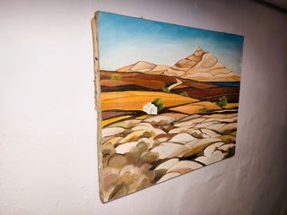 Eλαιογραφία Παλιό σε Καμβά 45x56cm-thumb-2