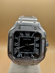 Cartier Sandos 40’ Automatic Diamonds 3A+ Quality Replica-thumb-1