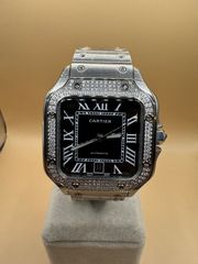 Cartier Sandos 40’ Automatic Diamonds 3A+ Quality Replica-thumb-2
