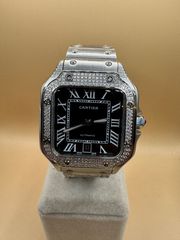 Cartier Sandos 40’ Automatic Diamonds 3A+ Quality Replica-thumb-3