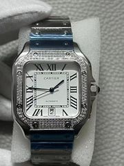 Cartier Sandos 40’ Automatic Diamonds 3A+ Quality Replica-thumb-1