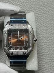 Cartier Sandos 40’ Automatic Diamonds 3A+ Quality Replica-thumb-4