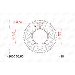 Γραναζι Πισω Αλουμινιου 12000-56T | Afam