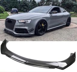 Lip spoiler universal πλαστικό γυαλιστερό look carbon