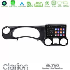 Clarion GL700 Lite Series 8Core Android11 6+128GB Jeep Wrangler 2011-2014 Navigation Multimedia Tablet 9" Με Carplay & Android A