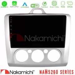 Nakamichi NAM5260 Series 4Core Android12 4+64GB Ford Focus Manual AC Navigation Multimedia Tablet 9" Με Carplay & Android Auto