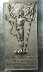 1928 SWEDEN, IKF DISTRICT CHAMPIONSHIP 1929 - AWARD MEDAL - COLLECTIBLE.