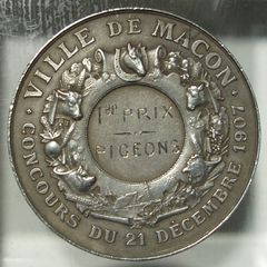 1907 FRANCE, CONCOURS AGRICOLE VILLE DE MACON - COMMEMORATIVE