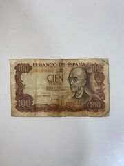 100 CIEN PESETAS 1970