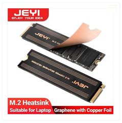JEYI Graphene 2-Pack M.2 SSD 2280 Drive Heat Sink, Copper Foil for Laptop, PC, PS5 (ΣΦΡΑΓΙΣΜΕΝΟ)