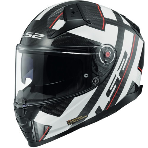 ΚΡΑΝΟΣ LS2 FF811 VECTOR II CARBON STRONG WHITE