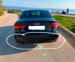 Γνήσιος Διαχύτης (Diffuser) Σπόιλερ πίσω προφυλακτήρα AUDI A3 8V Facelift (2016-2020) Limousine