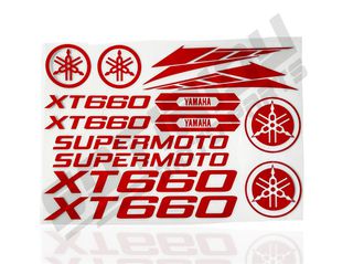 ΚΑΡΤΕΛΑ ΑΥΤΟΚΟΛΛΗΤΑ YAMAHA XTX 660/XTX660/XT660/XT 660 ΚΟΚΚΙΝΑ