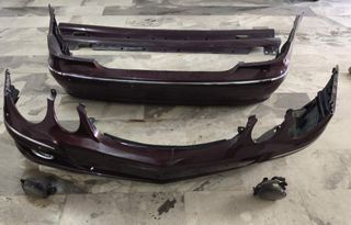 2 Γνησιοι Προφυλακτηρες με Προβολακια και 2 Πλαινα Spoiler Μαρσπιε Mercedes W211 E200 Facelift Avangarde 04-08