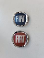 ΣΗΜΑ ΜΑΣΚΑΣ ΝΙΚΕΛ ΜΠΛΕ ΚΟΚΚΙΝΟ FIAT 9,5CM