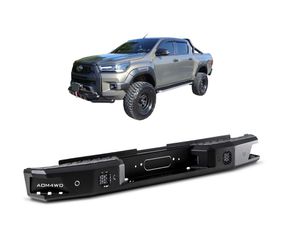 Οπίσθιος μεταλλικός προφυλακτήρας Toyota Hilux 2016+, 2021+ (T20)
