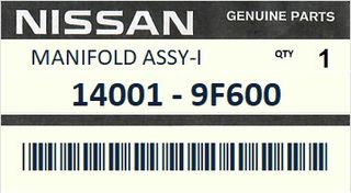 Πολλαπλή εισαγωγής NISSAN ALMERA N16 TIN0 - V10 2000-2001 PRIMERA P11 1999-2000 ENGINE QG18DE #140019F600